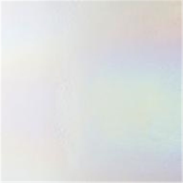 Bullseye White - Opalescent - Rainbow Iridescent - 3mm - Fusible Glass Sheets