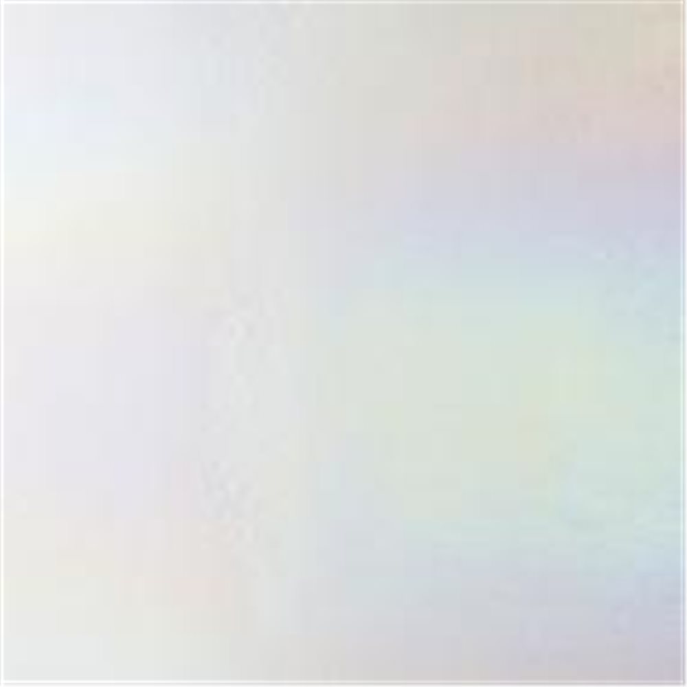 Bullseye White - Opalescent - Rainbow Iridescent - 3mm - Fusible Glass Sheets