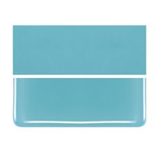 Bullseye Turquoise Blue - Opaleszent - 2mm - Thin Rolled - Fusing Glas Tafeln