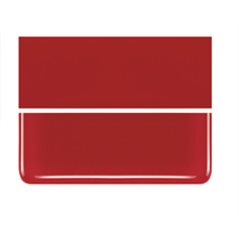 Bullseye Red - Opalescent - 2mm - Thin Rolled - Fusible Glass Sheets