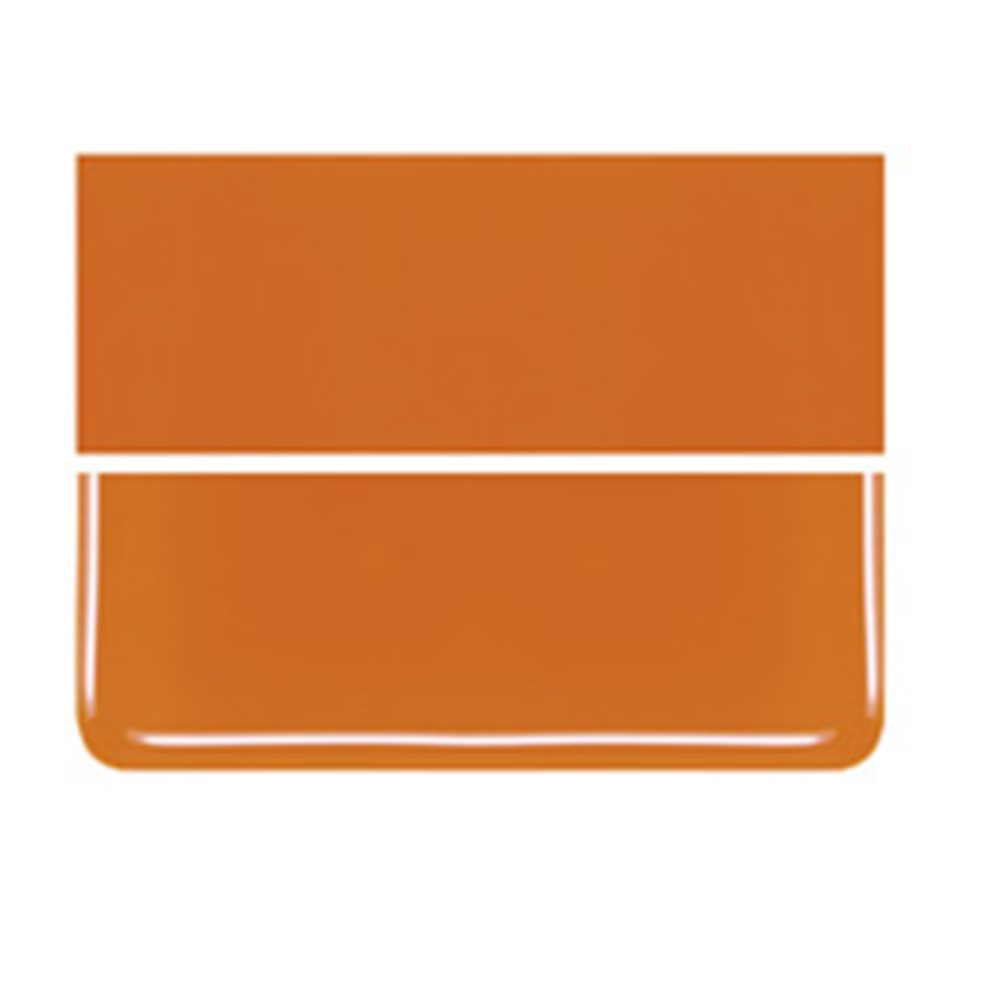 Bullseye Orange - Opalescent - 3mm - Plaque Fusing