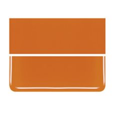 Bullseye Orange - Opalescent - 2mm - Thin Rolled - Fusible Glass Sheets