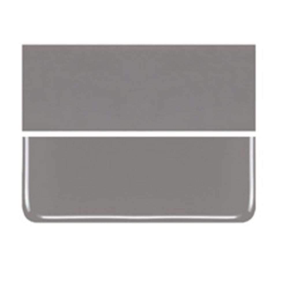 Bullseye Deco Gray - Opalescent - 3mm - Plaque Non-Fusing 