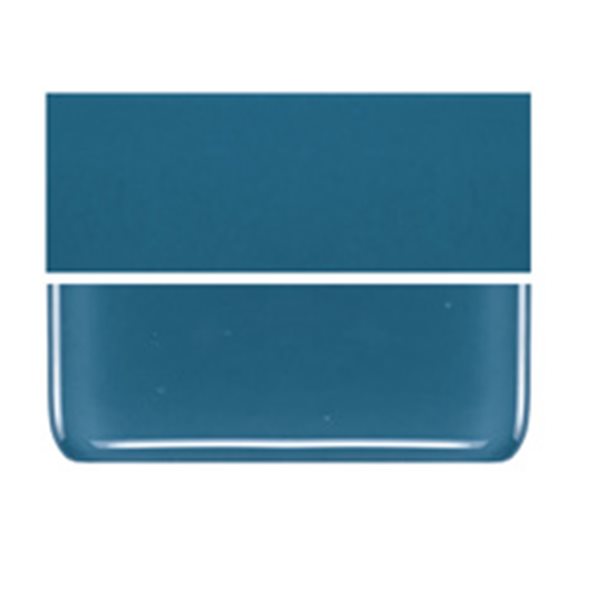Bullseye Steel Blue - Opalescent - 3mm - Fusible Glass Sheets