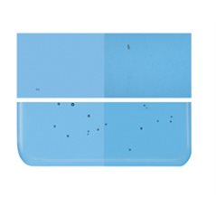 Bullseye Turquoise Blue - Transparent - 2mm - Thin Rolled - Fusing Glas Tafeln