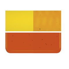 Bullseye Orange - Transparent - 2mm - Thin Rolled - Plaque Fusing