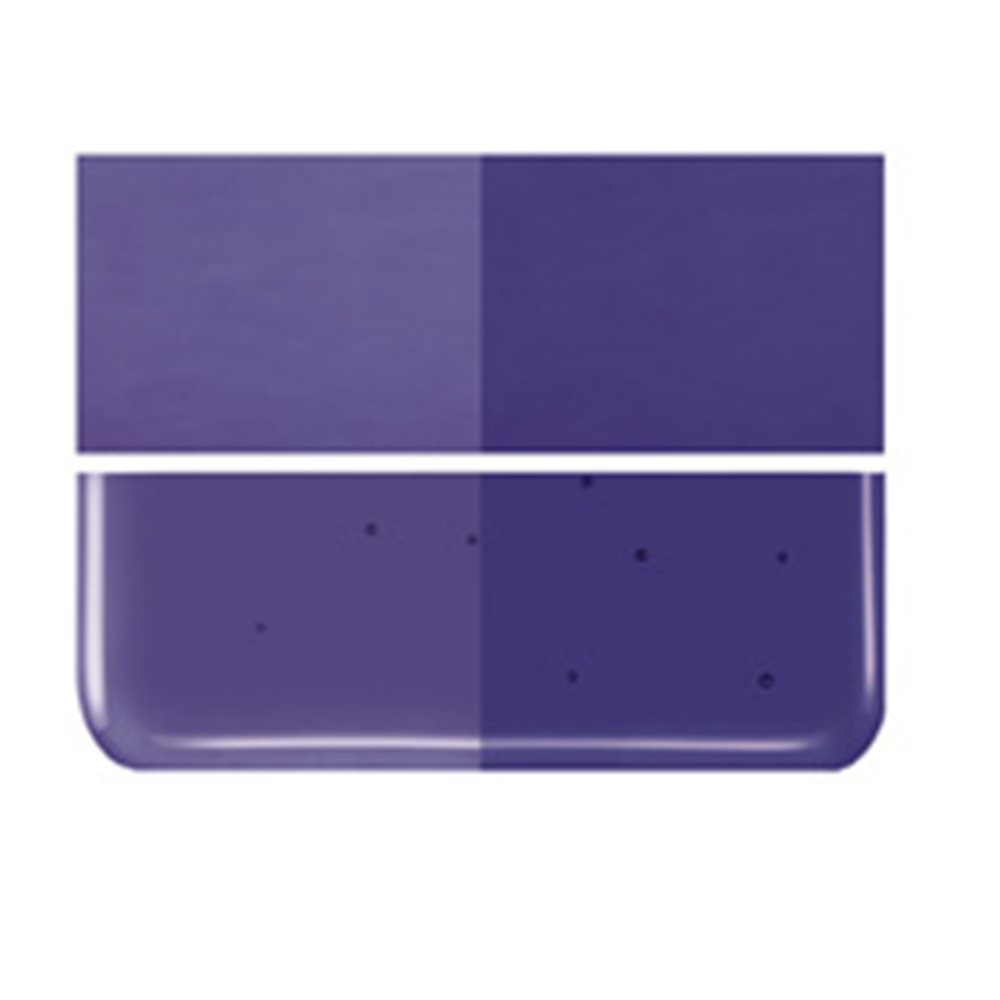 Bullseye Deep Royal Purple - Transparent - 3mm - Fusible Glass Sheets