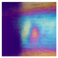 Bullseye Deep Royal Purple - Transparent - Rainbow Irid - 3mm - Fusing Glas Tafeln