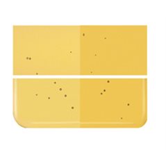 Bullseye Medium Amber - Transparent - 3mm - Plaque Fusing