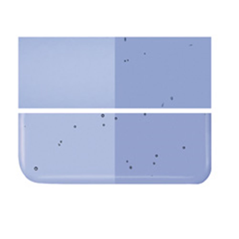 Bullseye Light Sky Blue - Transparent - 2mm - Thin Rolled - Fusible Glass Sheets