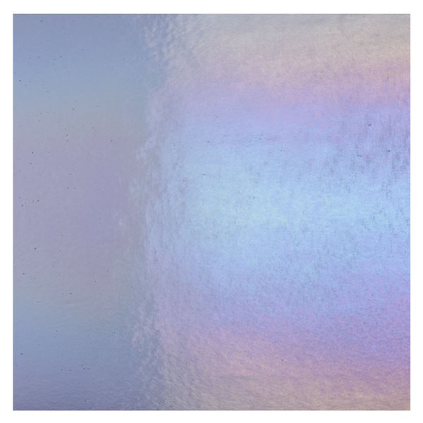 Bullseye Neo-Lavender Shift - Transparent - Rainbow Irid - 3mm - Plaque Fusing