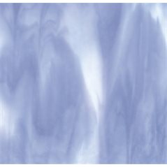 Bullseye White - Lavender Blue Opal 2 Color Mix - 3mm - Non-Fusible Glass Sheets
