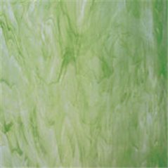 Spectrum White Swirled with Light Green - 3mm - Non-Fusible Glass Sheets