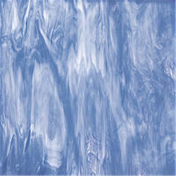 Spectrum Pale Blue and White - Translucent - 3mm - Non-Fusible Glass Sheets