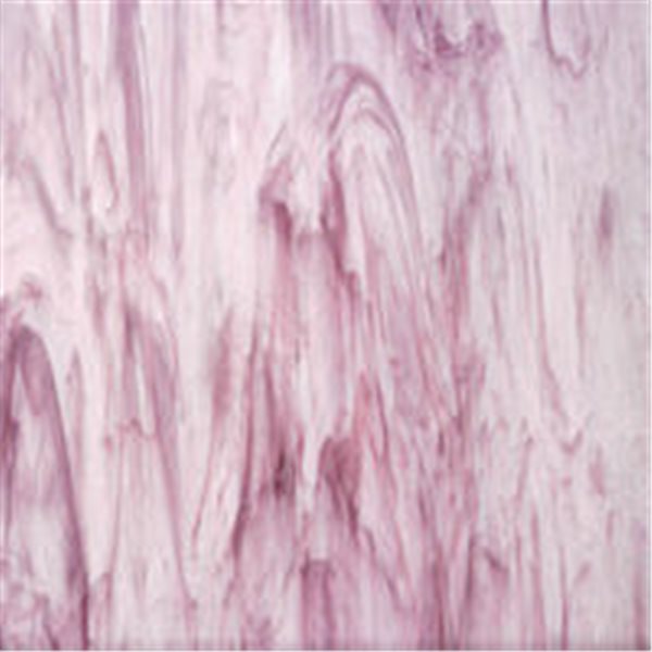 Spectrum White Swirled with Light Purple - 3mm - Plaque Non-Fusing 
