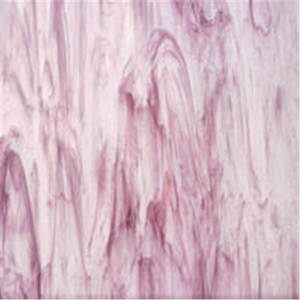 Spectrum White Swirled with Light Purple - 3mm - Non-Fusing Glas Tafeln  