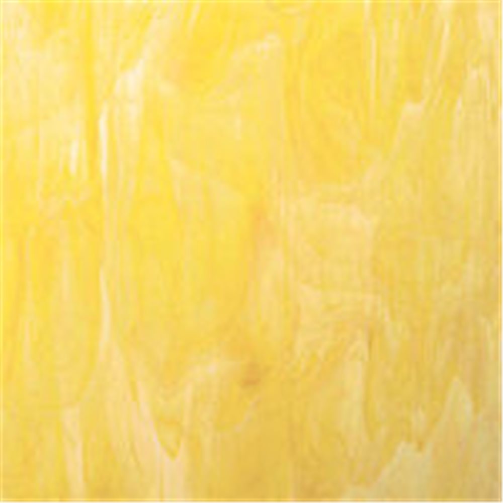 Spectrum White Swirled with Yellow - 3mm - Non-Fusing Glas Tafeln  