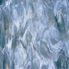 Spectrum Steel Blue and White - Translucent - 3mm - Non-Fusible Glass Sheets