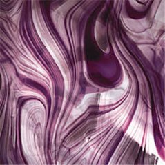 Spectrum Amethyst Clear Baroque - 3mm - Non-Fusible Glass Sheets