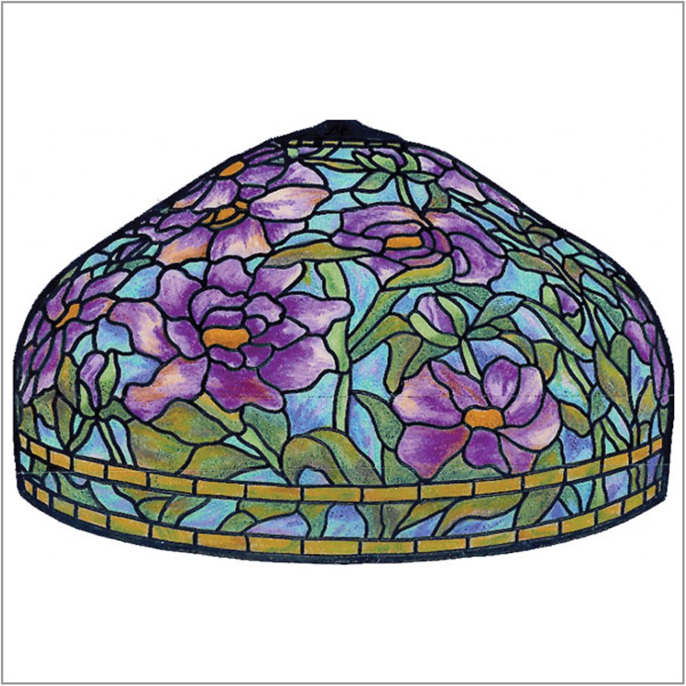 Worden - Peony T - B24 - Pattern on 1/6 Sectional Lamp Form