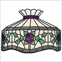 Worden - Rose - P20 - Pattern on 1/6 Sectional Lamp Form