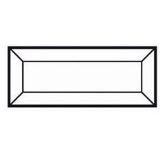 Bevel Rectangle - 127x51mm