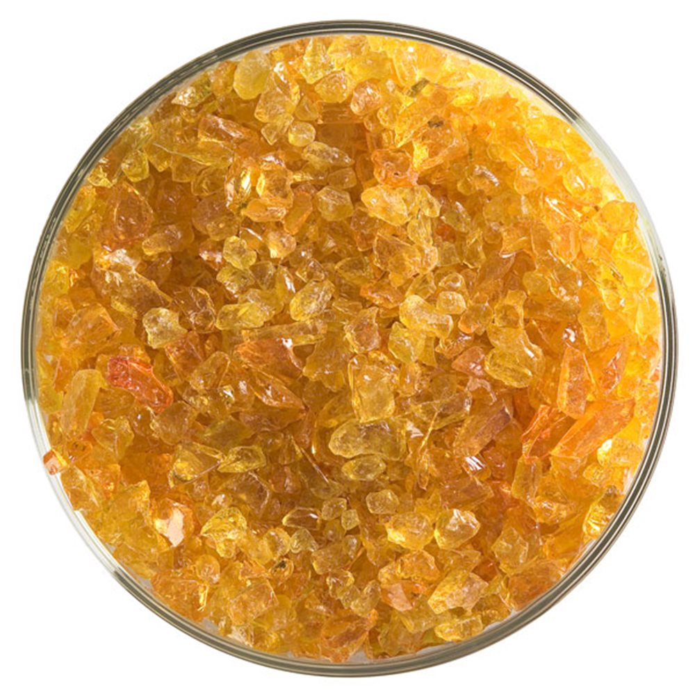 Bullseye Frit - Orange - Gros - 2.25kg - Transparent