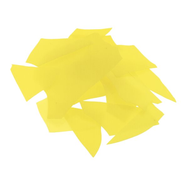 Bullseye Confetti - Canary Yellow - 50g - Opalescent