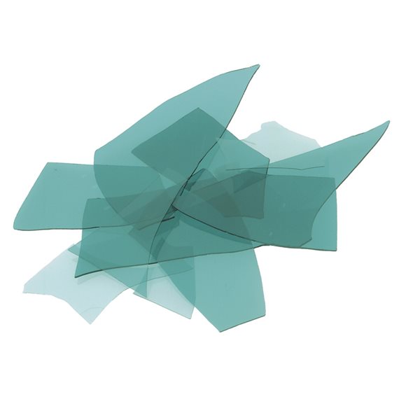 Bullseye Confetti - Aquamarine Blue - 450g - Transparent