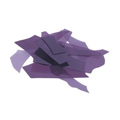 Bullseye Confetti - Deep Royal Purple - 50g - Transparent