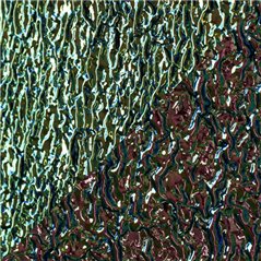 Dichroic - Teal/Light Pink - Granite Ripple - On Black - 3mm