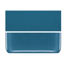 Bullseye Steel Blue - Opalescent - 2mm - Thin Rolled - Fusible Glass Sheets