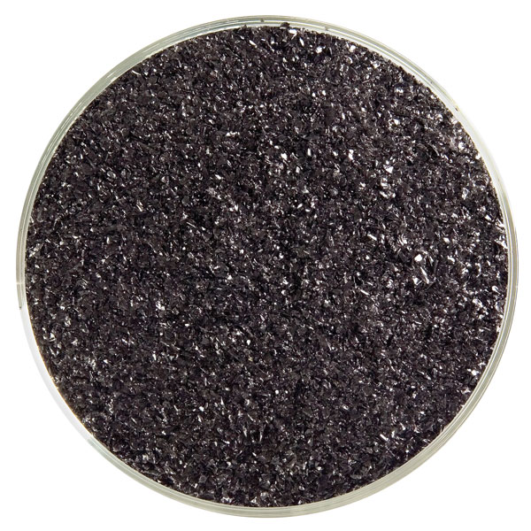 Bullseye Frit - Black - Fin - 450g - Opalescent