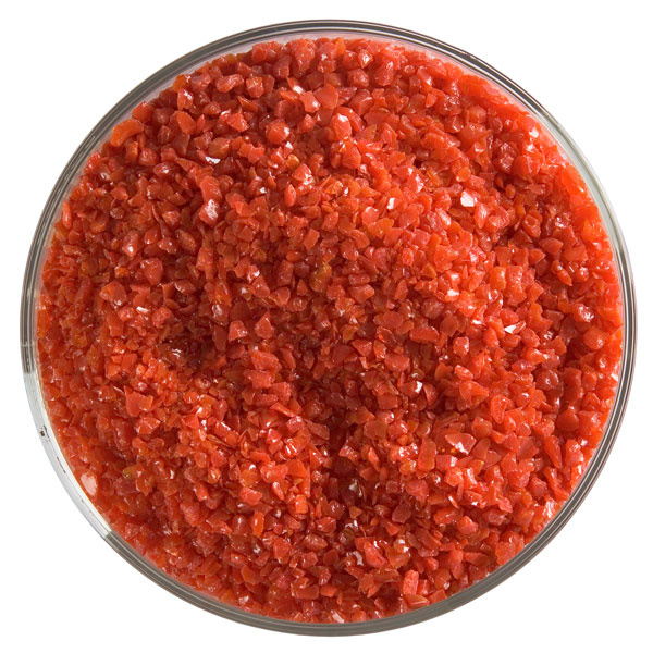 Bullseye Frit - Red Opal - Mittel - 450g - Opaleszent