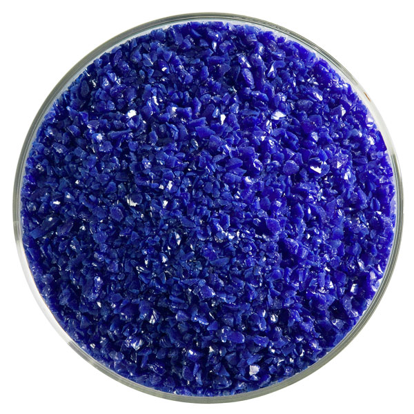 Bullseye Frit - Deep Cobalt Blue - Moyen - 450g - Opalescent