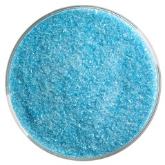Bullseye Frit - Turquoise Blue - Fin - 450g - Transparent