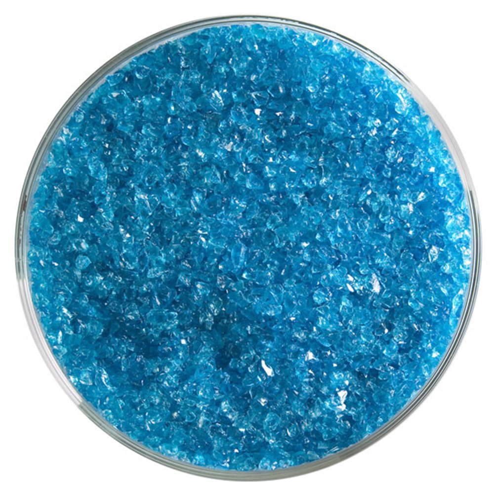 Bullseye Frit - Turquoise Blue - Medium - 450g - Transparent