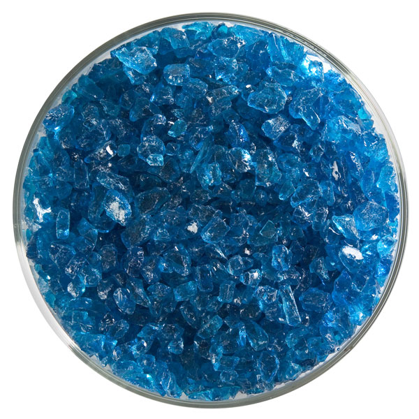 Bullseye Frit - Turquoise Blue - Coarse - 450g - Transparent
