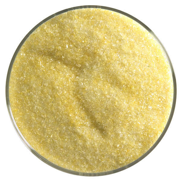 Bullseye Frit - Yellow - Fin - 450g - Transparent