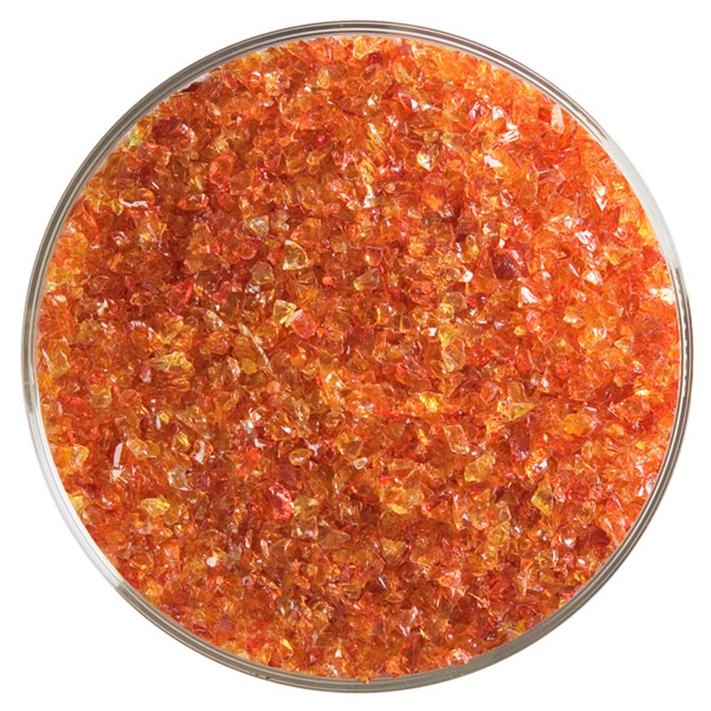 Bullseye Frit - Red - Medium - 450g - Transparent