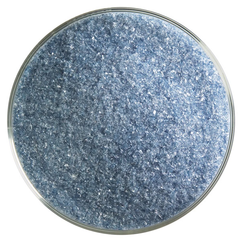 Bullseye Frit - Steel Blue - Fein - 450g - Transparent