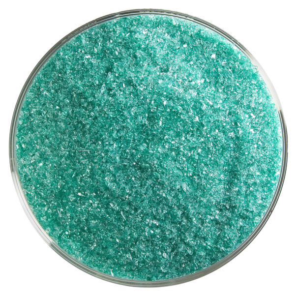 Bullseye Frit - Emerald Green - Fin - 450g - Transparent