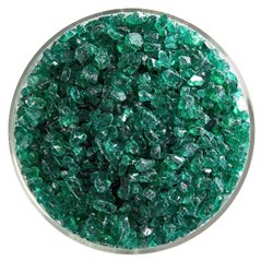 Bullseye Frit - Emerald Green - Gros - 450g - Transparent