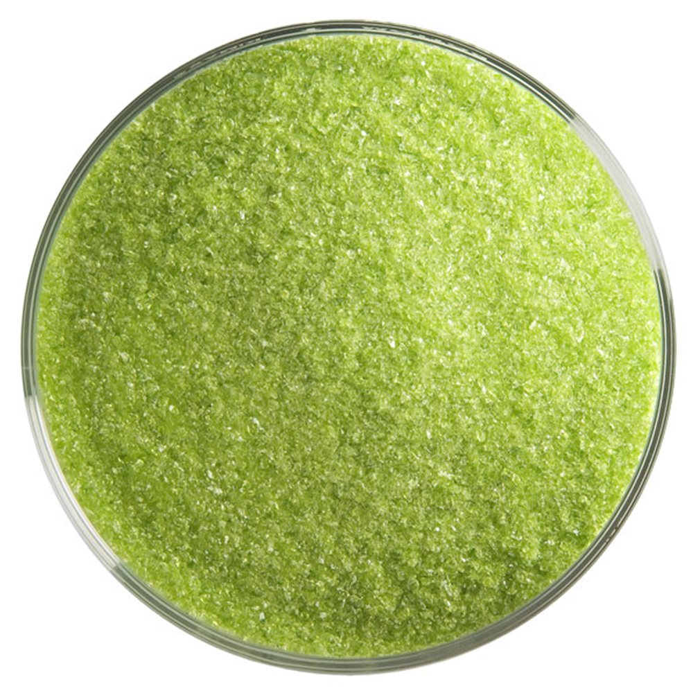 Bullseye Frit - Spring Green - Fein - 450g - Transparent