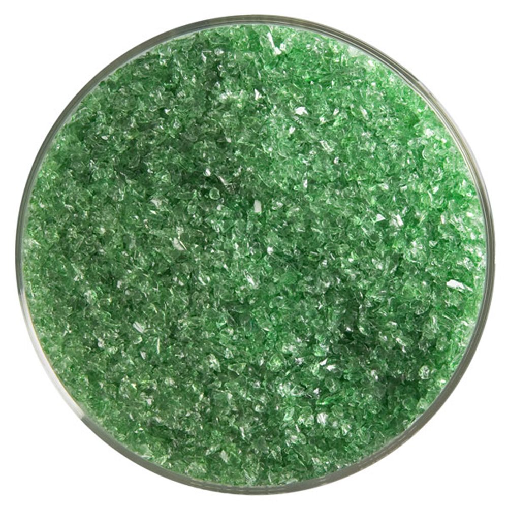 Bullseye Frit - Light Green - Mittel - 450g - Transparent