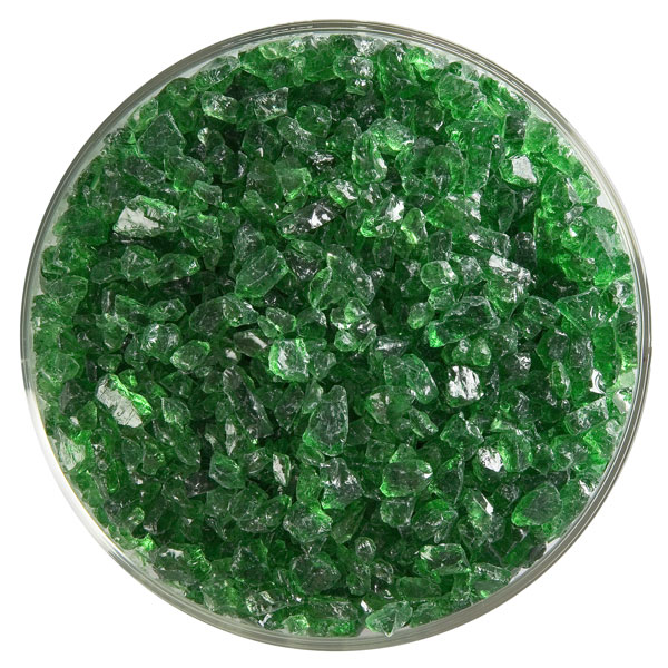 Bullseye Frit - Light Green - Coarse - 450g - Transparent