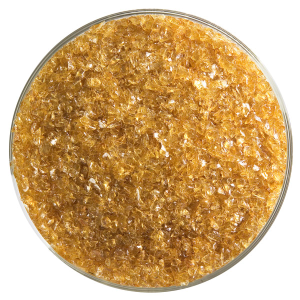 Bullseye Frit - Medium Amber - Moyen - 450g - Transparent