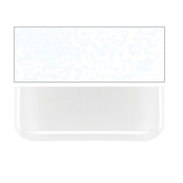 Bullseye Translucent White - Opalescent - 2mm - Thin Rolled - Fusible Glass Sheets