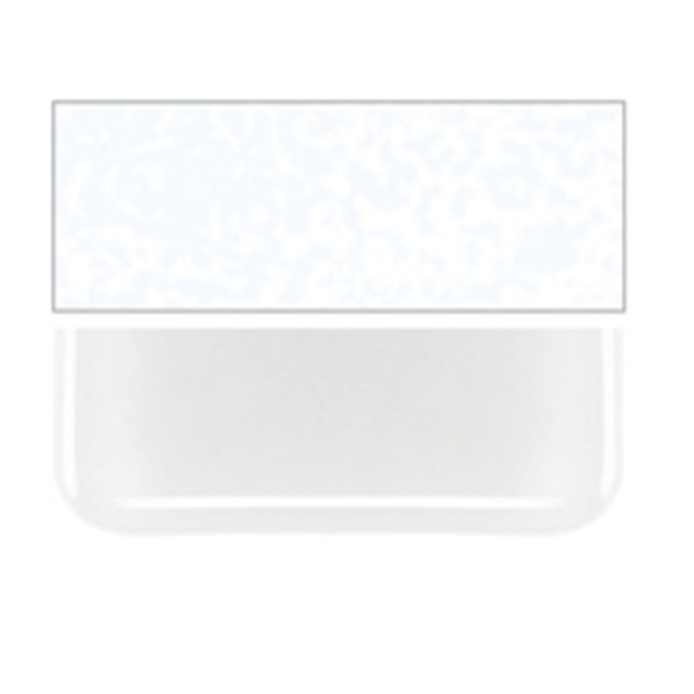 Bullseye Translucent White - Opalescent - 2mm - Thin Rolled - Fusible Glass Sheets