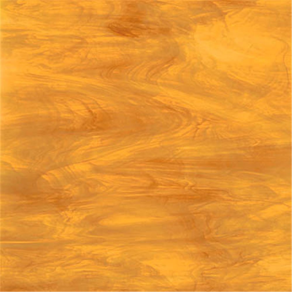 Spectrum Light Amber Lamp Mix - Translucent - 3mm - Non-Fusible Glass Sheets